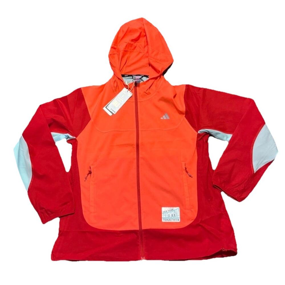 adidas Women’s Size S New York City FullZip Running Jacket Better Scarlet IW9234